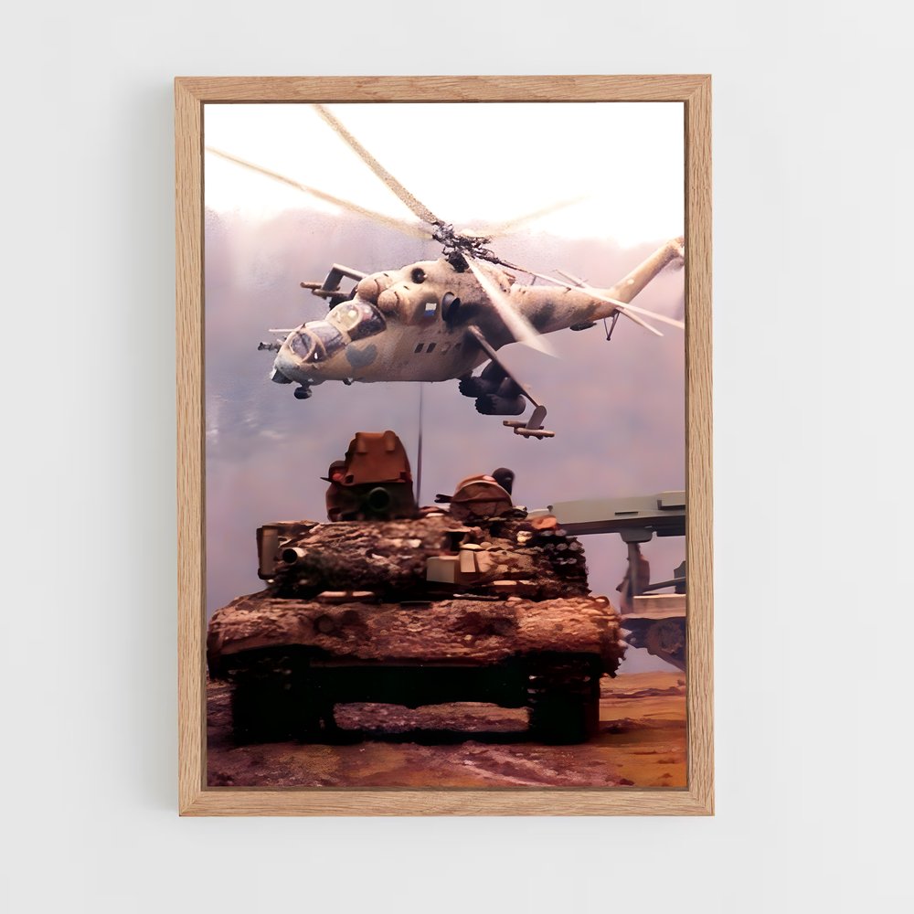 ap-mi-24 hind-2 cadre Bois clair
