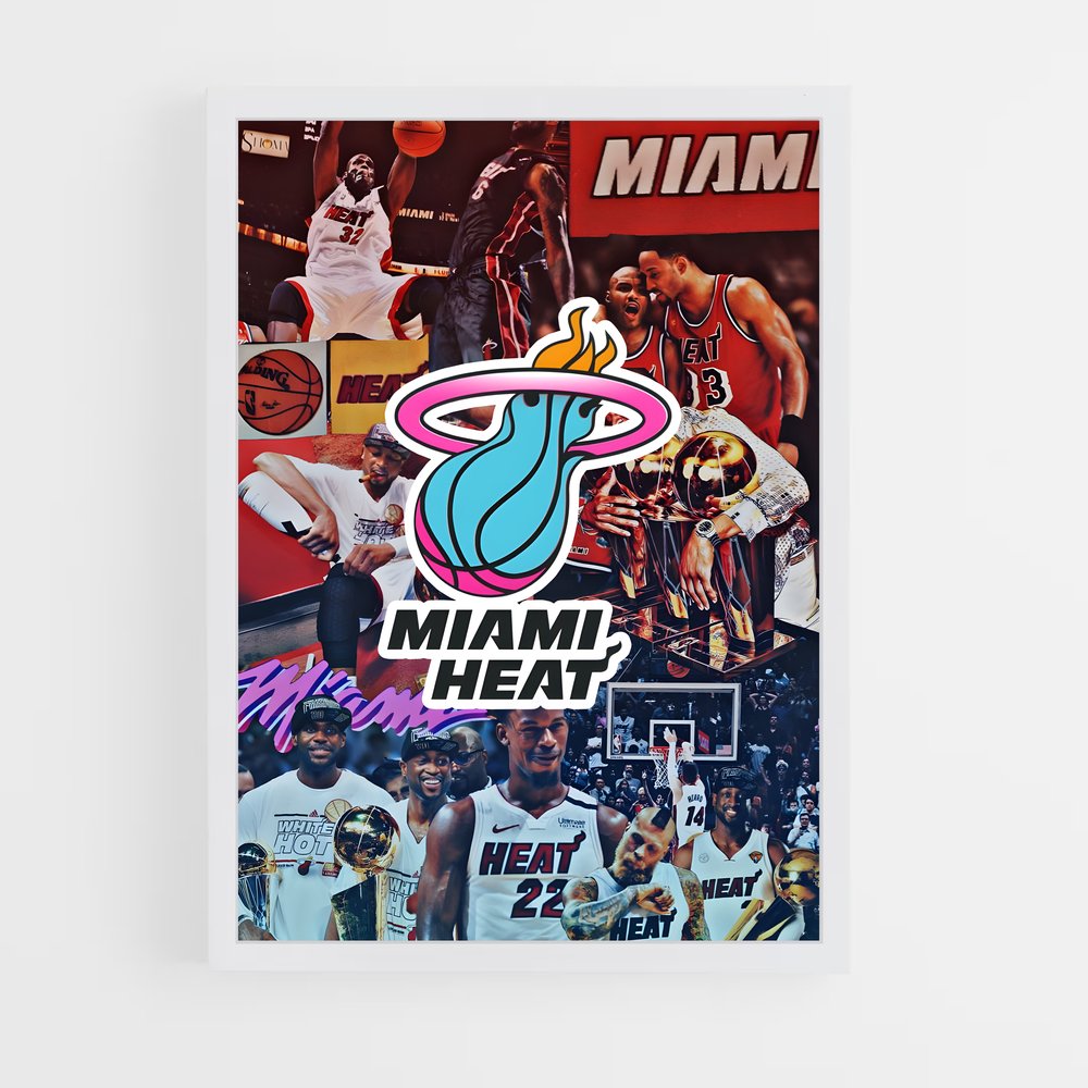 ap-miami heat-1 cadre Blanc