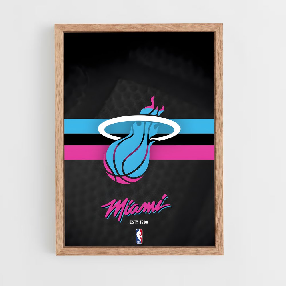 ap-miami heat-6 cadre Bois clair