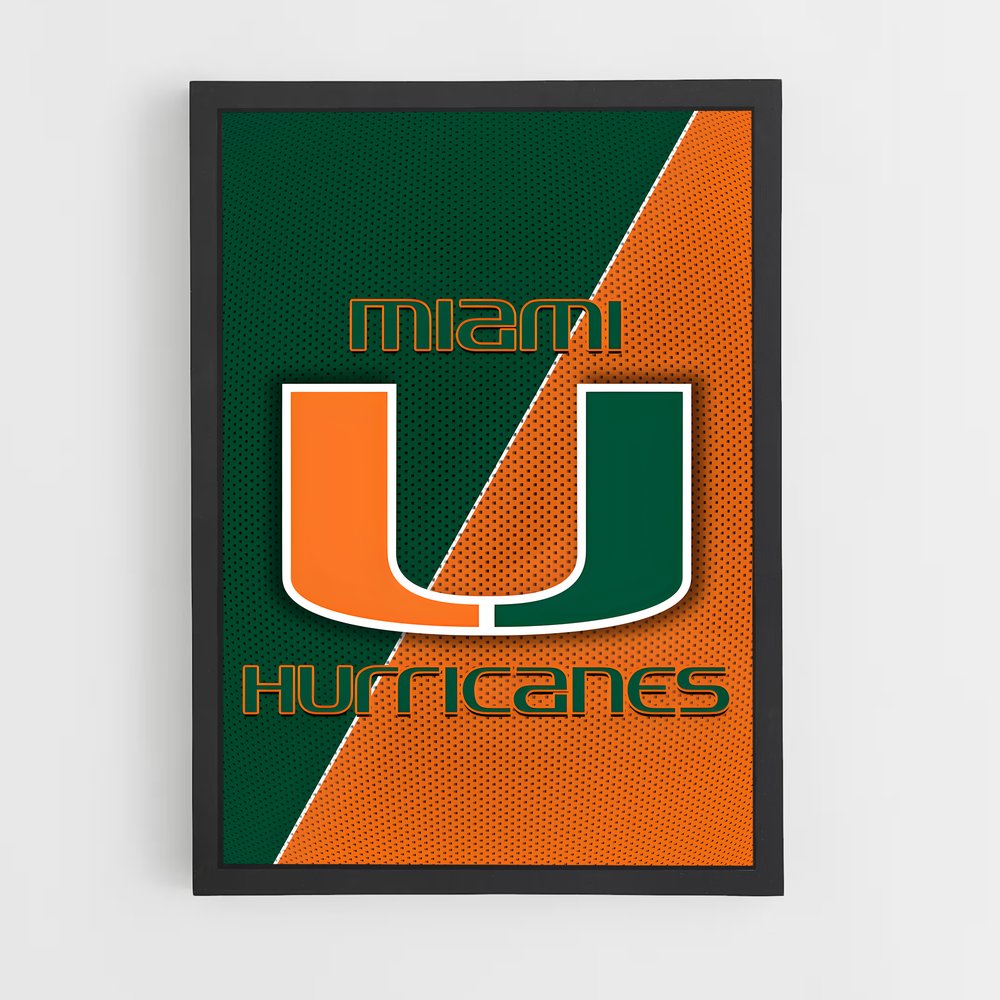 ap-miami hurricanes-3 cadre Noir