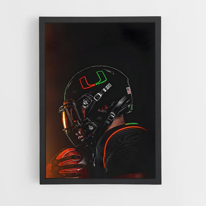 ap-miami hurricanes-5 cadre Noir