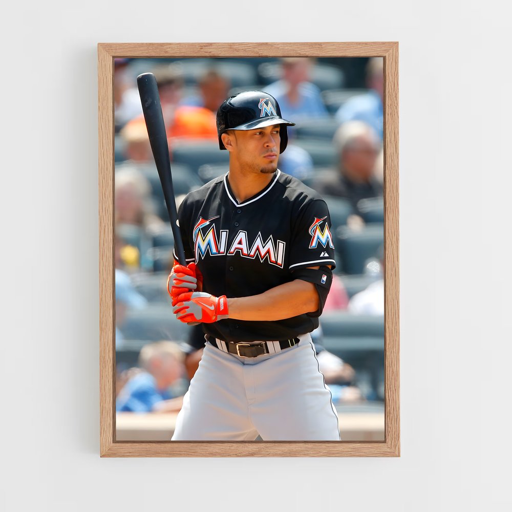ap-miami marlins-3 cadre Bois clair
