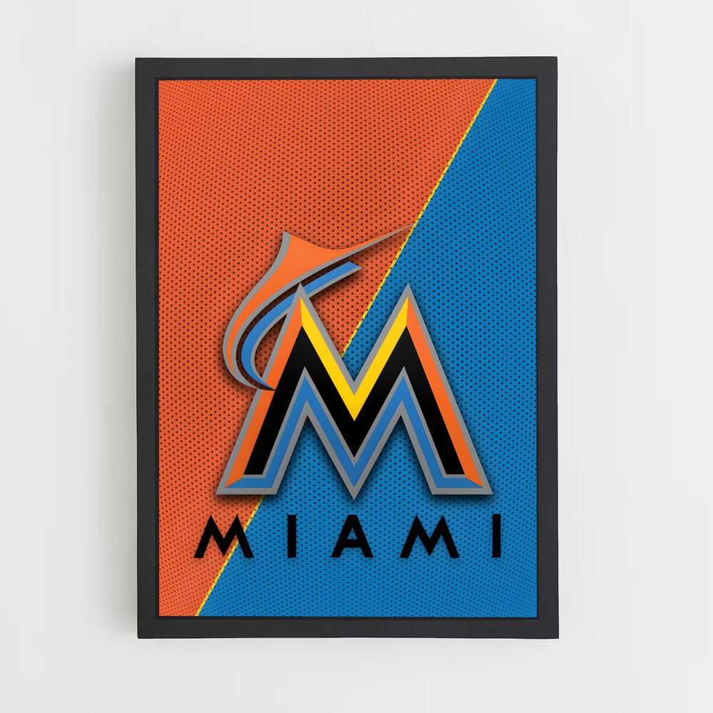 ap-miami marlins-8 cadre Noir