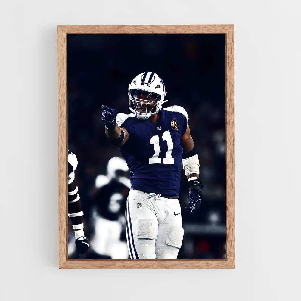 ap-micah parsons-2 cadre Bois clair