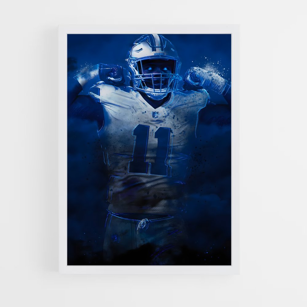 ap-micah parsons-4 cadre Blanc