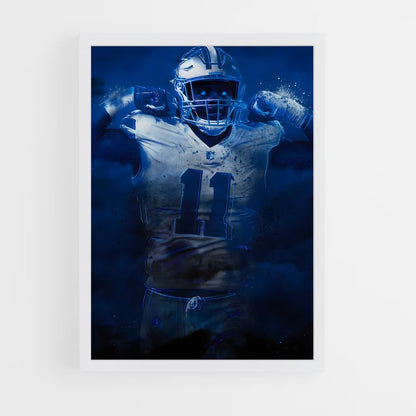 ap-micah parsons-4 cadre Blanc