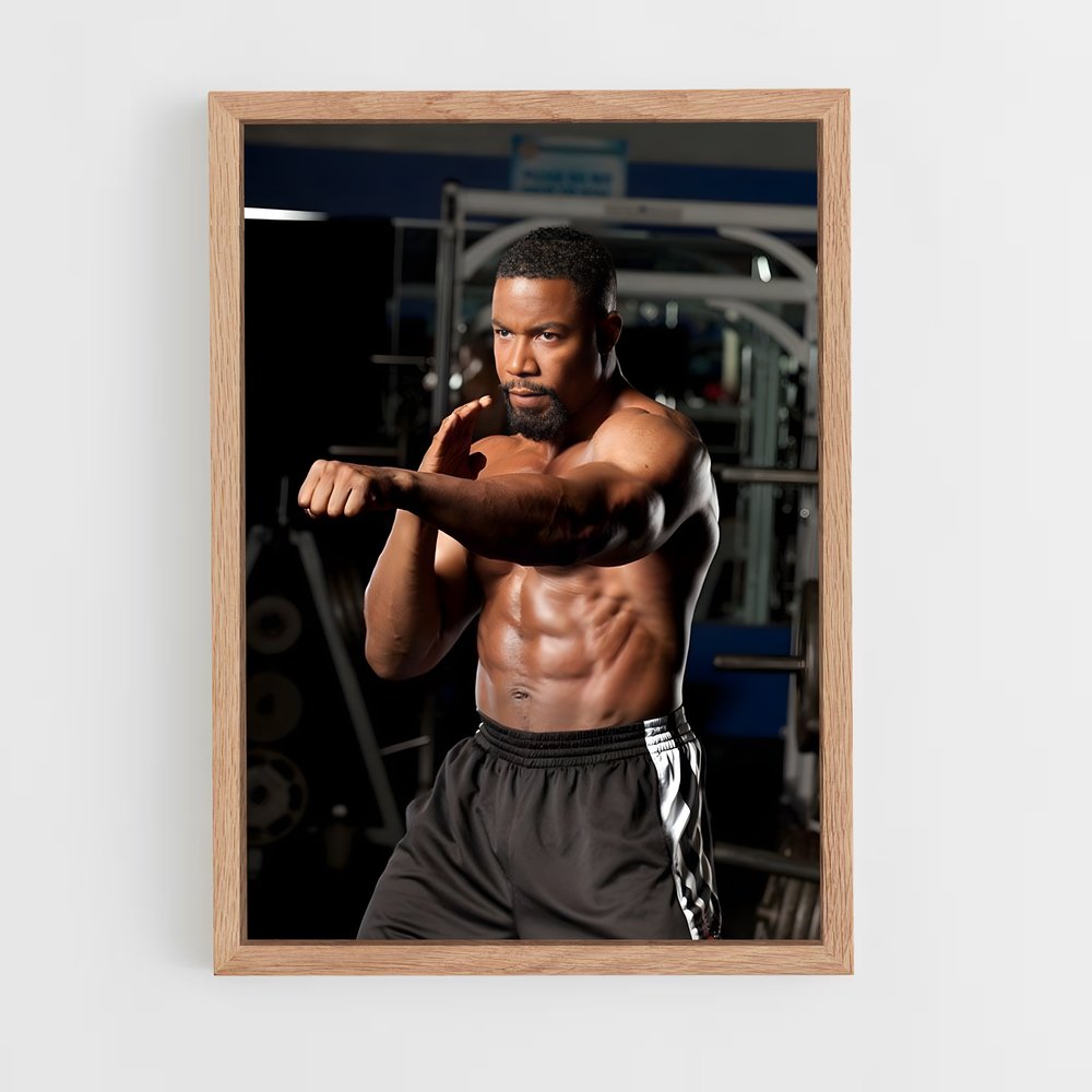 ap-michael jai white-5 cadre Bois clair