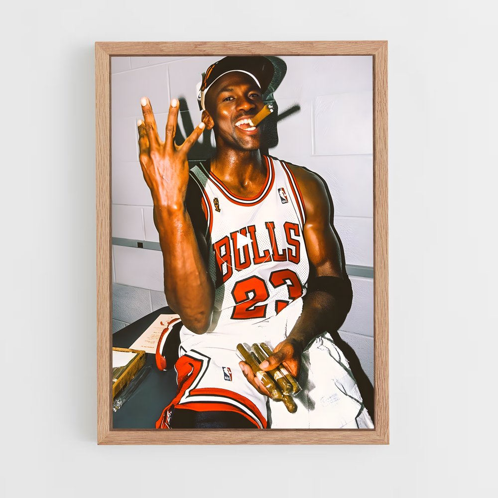 ap-michael jordan-1 cadre Bois clair