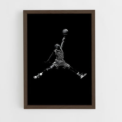 ap-michael jordan-12 cadre Bois foncé