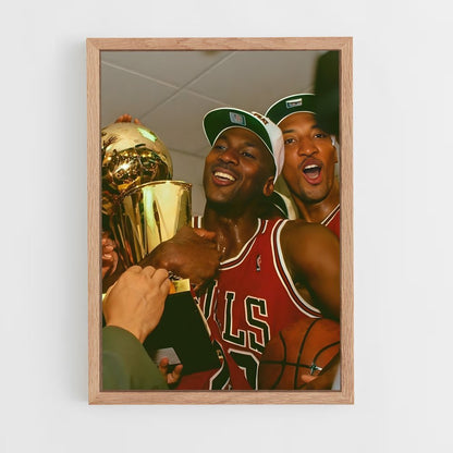 ap-michael jordan-8 cadre Bois clair