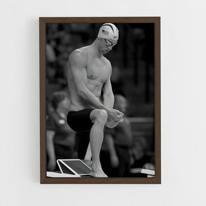 ap-michael phelps-2 cadre Bois foncé