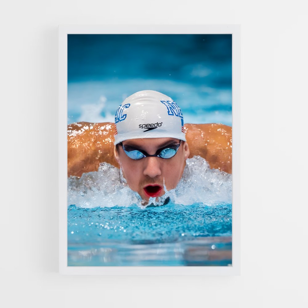 ap-michael phelps-3 cadre Blanc