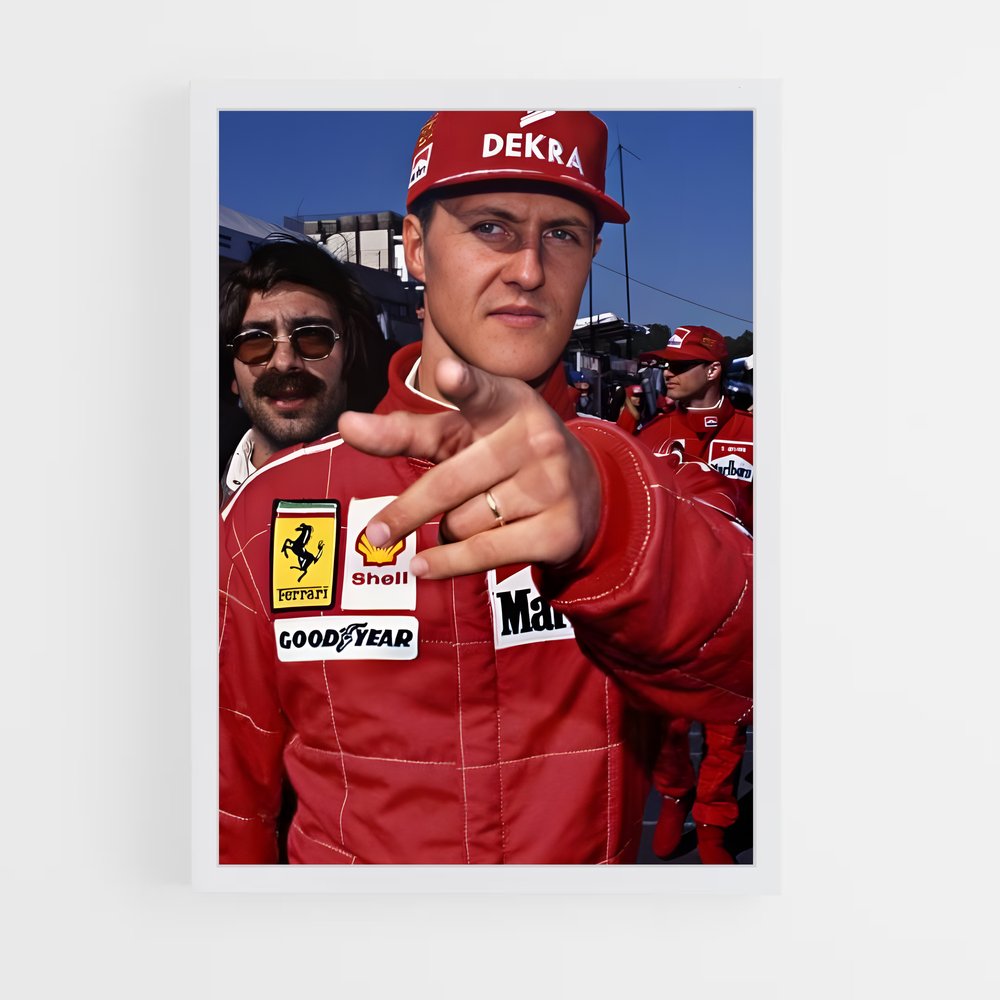 ap-michael schumacher-1 cadre Blanc