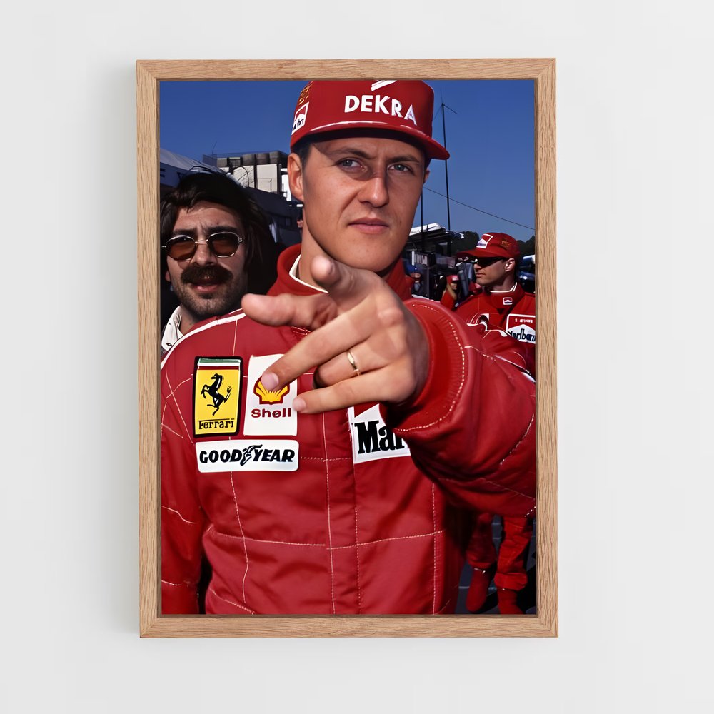 ap-michael schumacher-1 cadre Bois clair