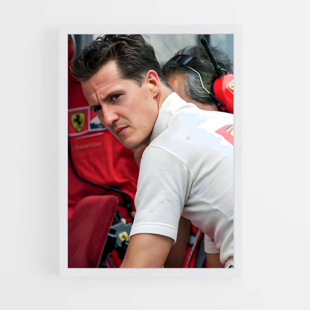 ap-michael schumacher-6 cadre Blanc