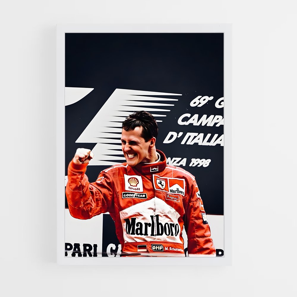 ap-michael schumacher-7 cadre Blanc