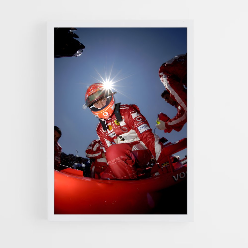 ap-michael schumacher-8 cadre Blanc