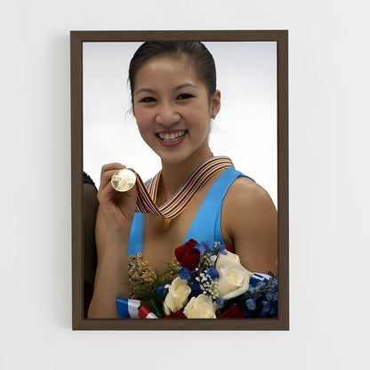 ap-michelle kwan-2 cadre Bois foncé