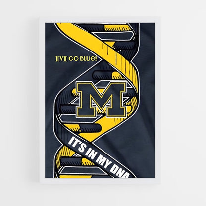 ap-michigan wolverines-7 cadre Blanc