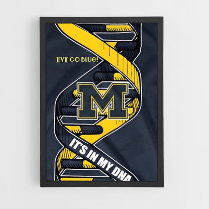 ap-michigan wolverines-7 cadre Noir