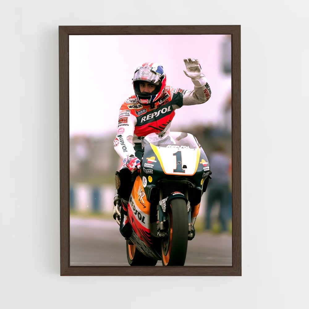 ap-mick doohan-1 cadre Bois foncé