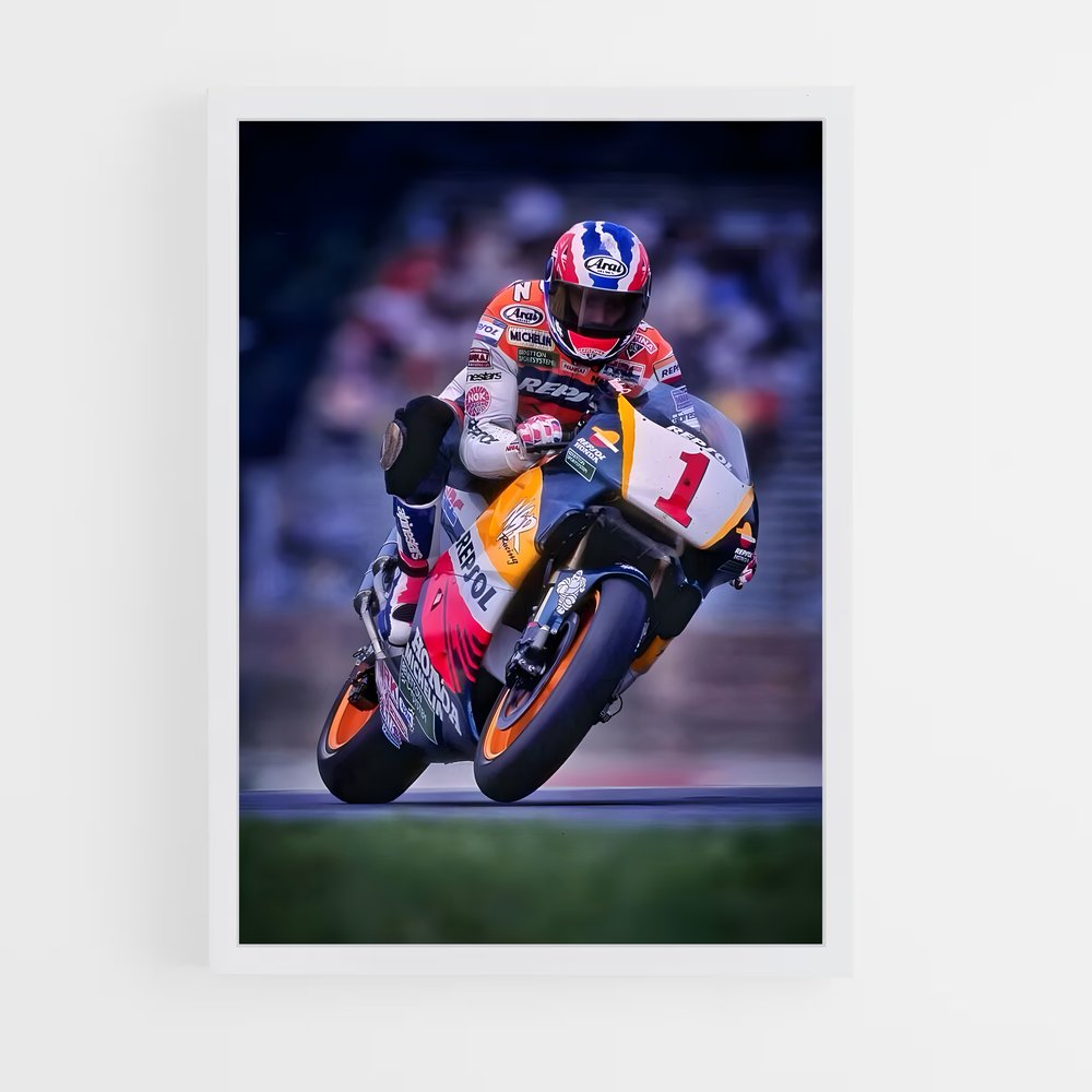 ap-mick doohan-5 cadre Blanc
