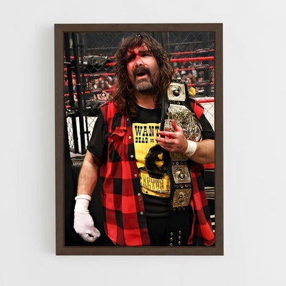 ap-mick foley-1 cadre Bois foncé