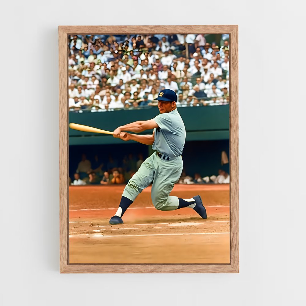 ap-mickey mantle-3 cadre Bois clair