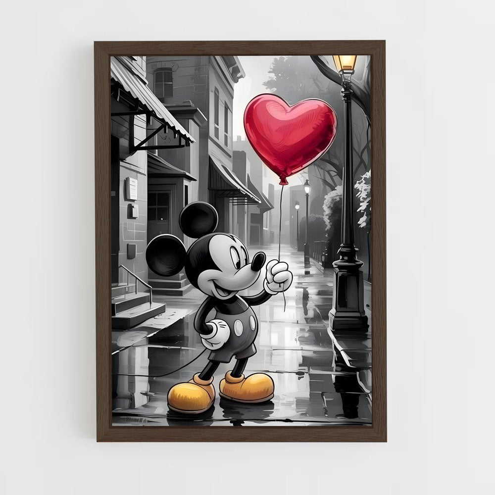 ap-mickey mouse-2 cadre Bois foncé