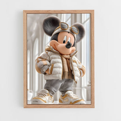 ap-mickey mouse-3 cadre Bois clair
