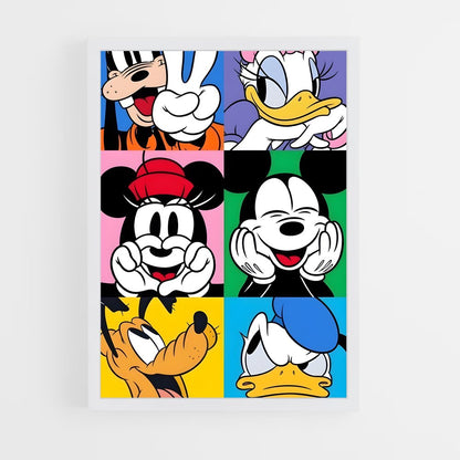 ap-mickey mouse-4 cadre Blanc