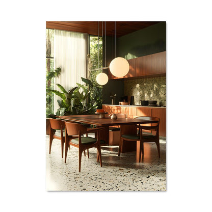 Poster Table de Dîner Mid-Century