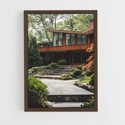 ap-mid-century modern architecture-15 cadre Bois foncé