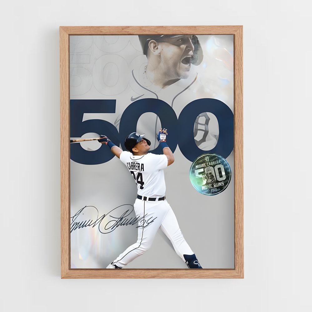 ap-miguel cabrera-6 cadre Bois clair