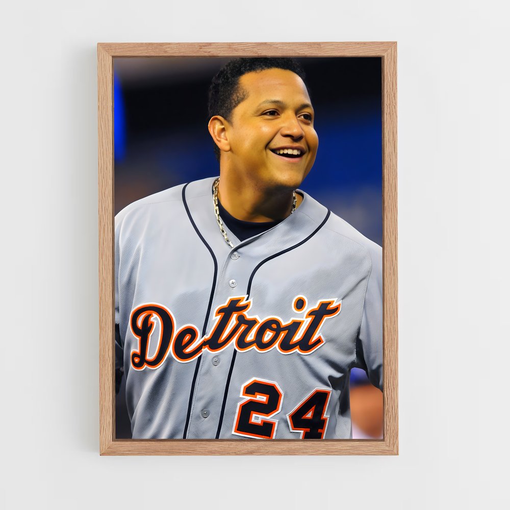 ap-miguel cabrera-7 cadre Bois clair