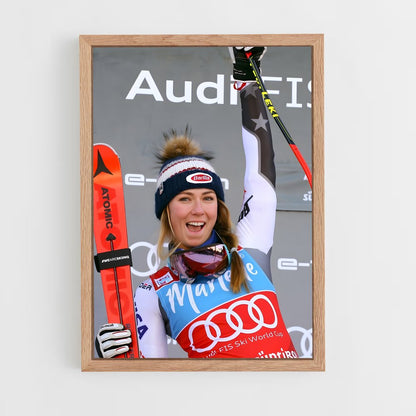 ap-mikaela shiffrin-8 cadre Bois clair