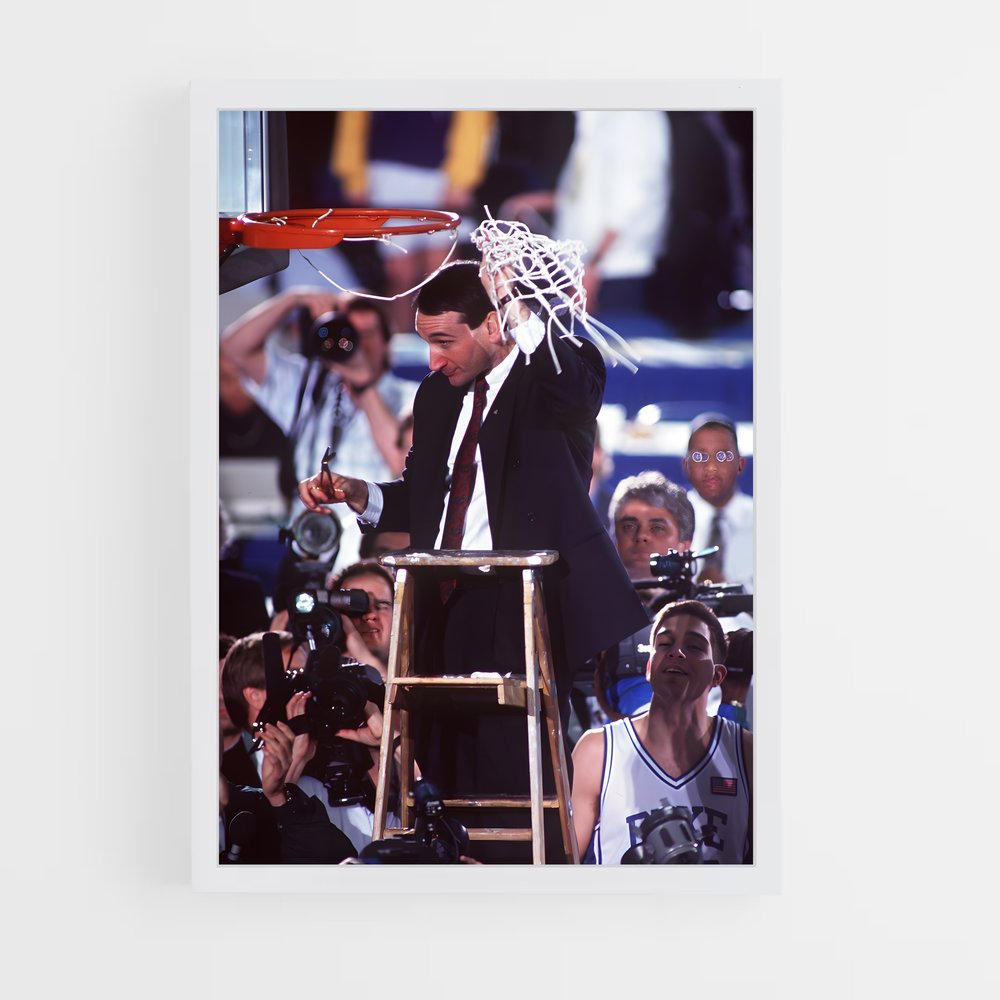 ap-mike krzyzewski-2 cadre Blanc