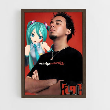 ap-mike shinoda-2 cadre Bois foncé