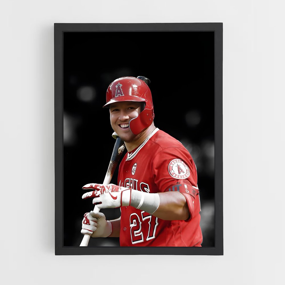 ap-mike trout-3 cadre Noir