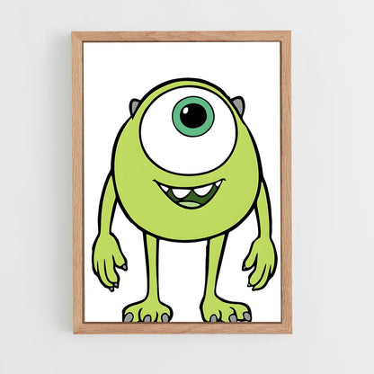 ap-mike wazowski-1 cadre Bois clair