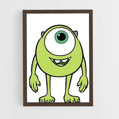ap-mike wazowski-1 cadre Bois foncé