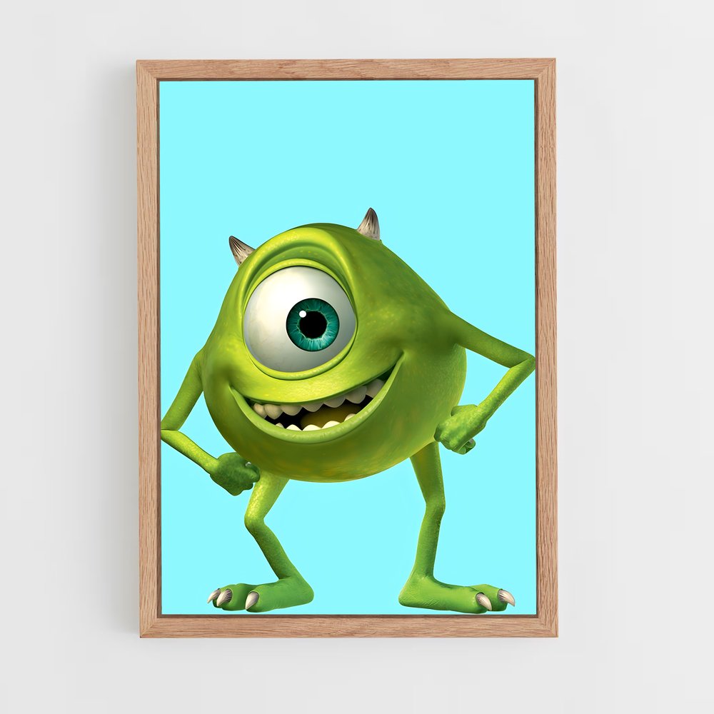 ap-mike wazowski-4 cadre Bois clair