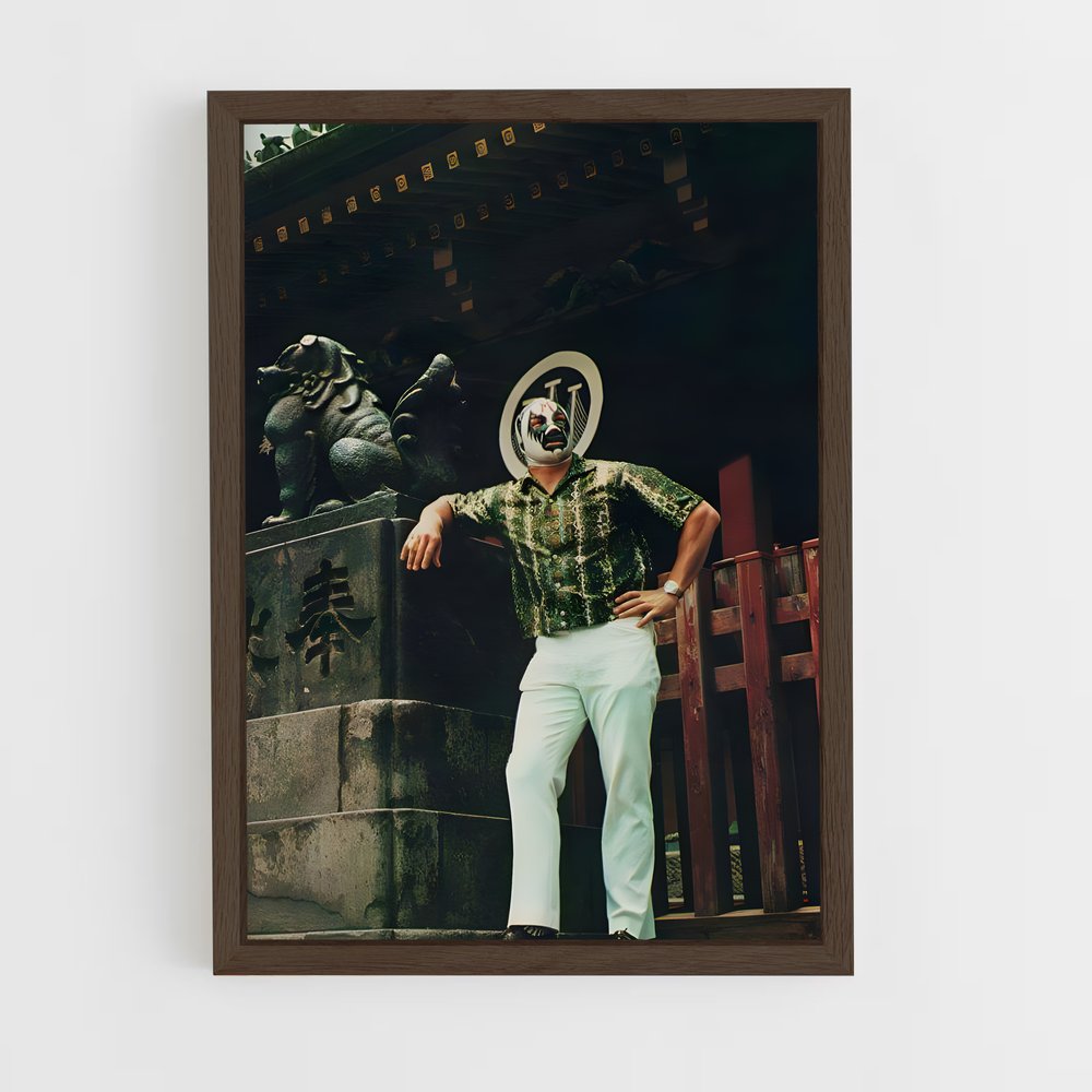 ap-mil mascaras-4 cadre Bois foncé