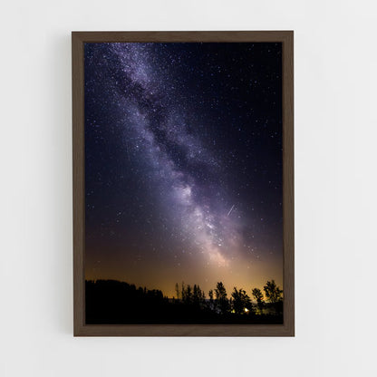 ap-milky way-1 cadre Bois foncé