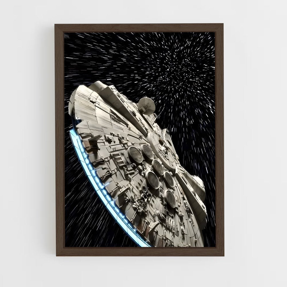 ap-millennium falcon-3 cadre Bois foncé