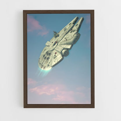 ap-millennium falcon-9 cadre Bois foncé