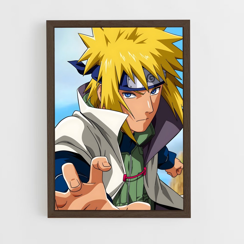 ap-minato namikaze-4 cadre Bois foncé