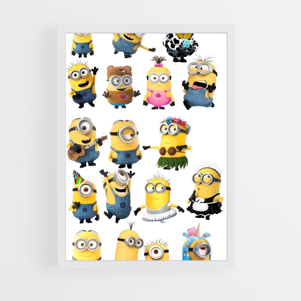 ap-minions-3 cadre Blanc