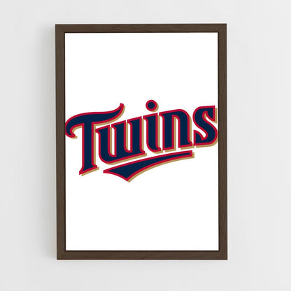 ap-minnesota twins-3 cadre Bois foncé