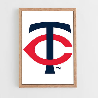 ap-minnesota twins-5 cadre Bois clair